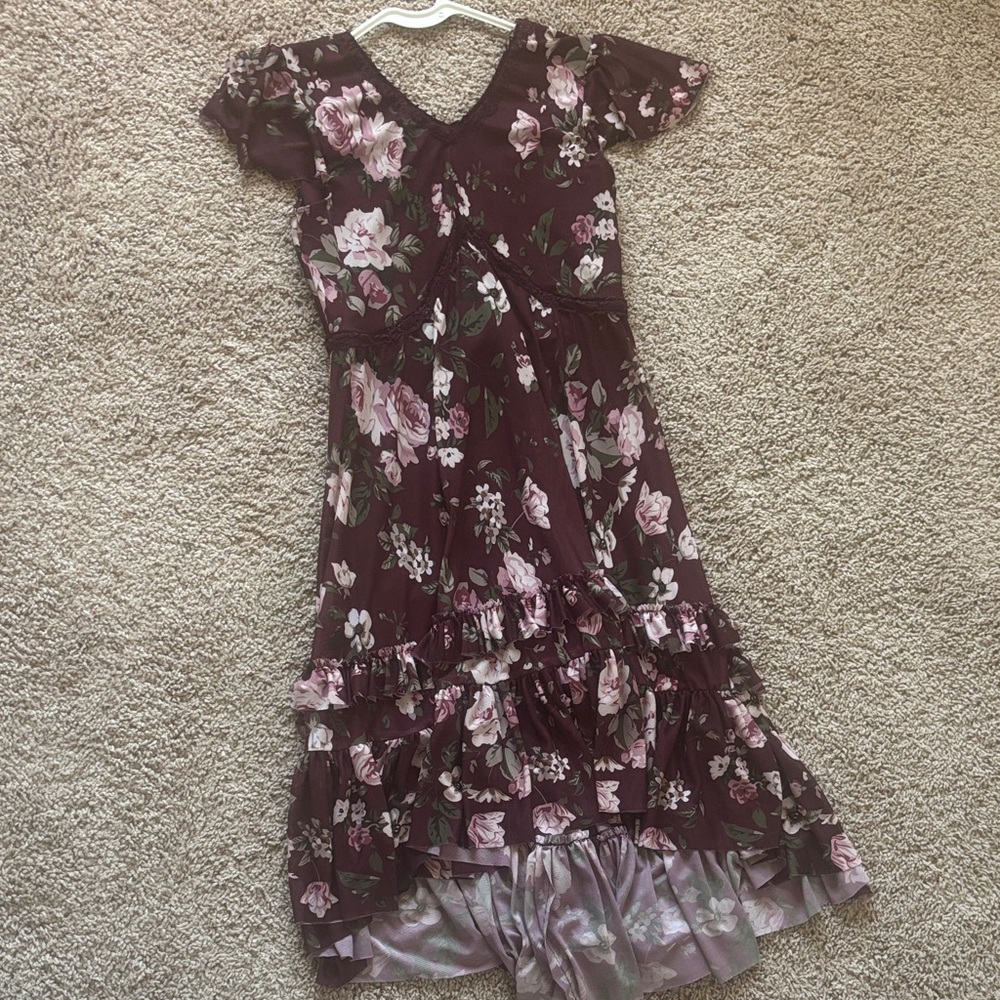 Floral Ruffle Dress/Dance Costume